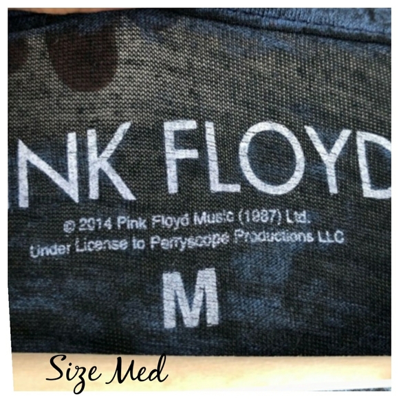 EUC- Pink Floyd Burn Out Short Sleeve Tee - Picture 6 of 8